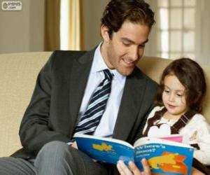 Puzle Papa, ajudando a leitura para sua filha