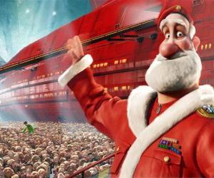 Puzle Papai Noel ou Pai Natal, o pai de Arthur Christmas