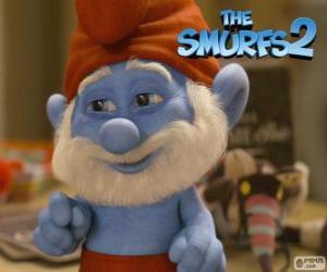 Puzle Papai Smurf, líder dos Smurfs