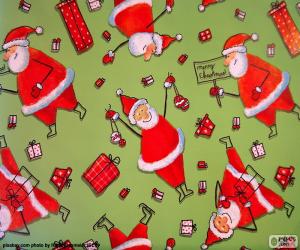 Puzle Papel de Papai Noel