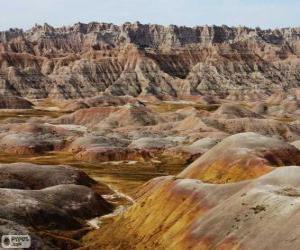 Puzle Parque Nacional Badlands, Estados Unidos da América