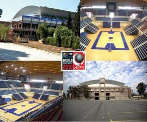 Puzle Pavilhão Halkap&#305;nar Ataturk Spor Spor Salonu Kompleksi em Izmir (FIBA 2010 Campeonato Mundial de Basquete na Turquia)
