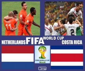 Puzle Países Baixos - Costa Rica, quartas de final, Brasil 2014
