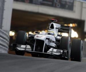 Puzle Pedro de la Rosa BMW Sauber - - Monte Carlo de 2010