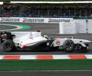 Puzle Pedro de la Rosa - Sauber - Spa-Francorchamps 2010