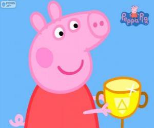 Puzle Peppa Pig ganha uma taça