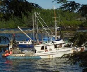 Puzle Pequeno barco dos pescadores