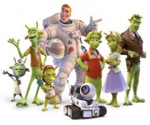 Puzle Personagens Principais do Planet 51