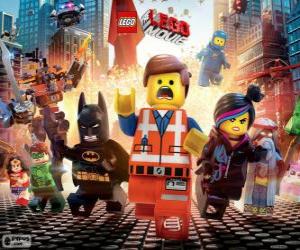 Puzle Personagens principais do filme Lego