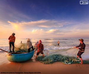 Puzle Pescadores em Vietnam