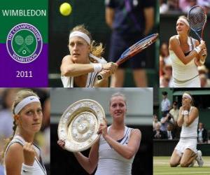 Puzle Petra Kvitova 2011 Wimbledon Campeão