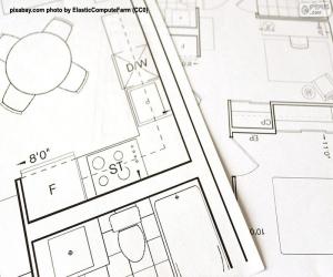 Puzle Plano de chão de uma habitação