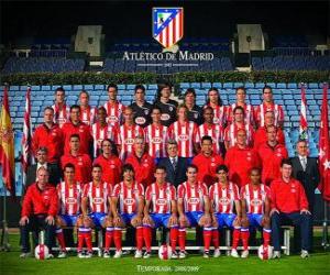 Puzle Plantel de Atlético de Madrid 2008-09