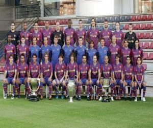 Puzle Plantel de F. C. Barcelona 2009-10