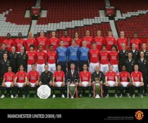 Puzle Plantel de Manchester United F.C. 2008-09