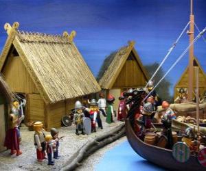 Puzle Playmobil Viking Vila