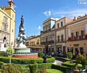 Puzle Plaza de la Paz, Guanajuato, México