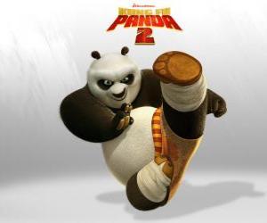 Puzle Po é o principal protagonista das aventuras do filme Kung Fu Panda 2