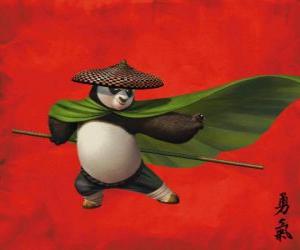 Puzle Po, o panda fã de Kung Fu