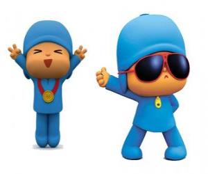 Puzle Pocoyo é um menino jovem, lúdico e divertido que está descobrindo o mundo