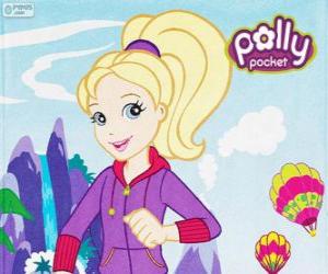 Puzle Polly Pocket com roupa esportiva