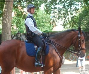 Puzle Polícia de Londres a cavalo
