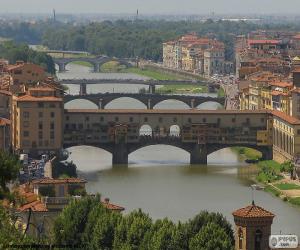 Puzle Ponte Vecchio, Florença, Itália