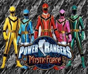Puzle Power Rangers Força Mística ou Power Rangers Mystic Force