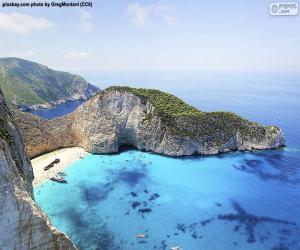 Puzle Praia de Naufrágios, Grécia