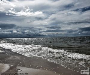 Puzle Praia do mar Báltico