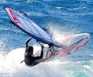 Puzle Praticando windsurf ou prancha à vela