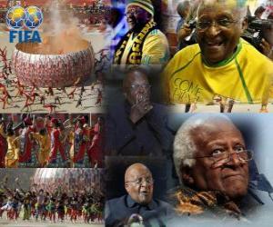 Puzle Prêmio Presidencial da Fifa em 2010, pelo Arcebispo Desmond Tutu