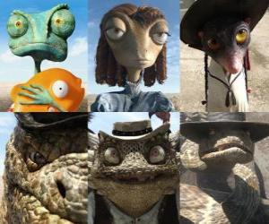 Puzle principais protagonistas da no filme Rango