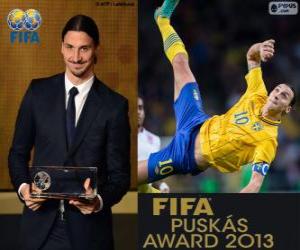 Puzle Prêmio Puskas da FIFA 2013 para Zlatan Ibrahimovic