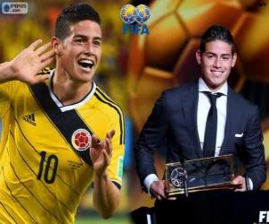 Puzle Prêmio Puskas da FIFA 2014 para James Rodríguez