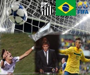 Puzle Prêmio Puskás Copa de 2011 para Neymar