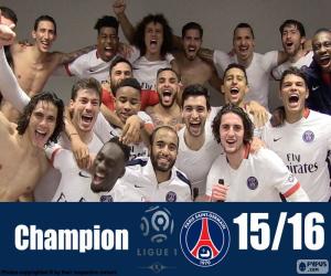 Puzle PSG campeão 2015-2016