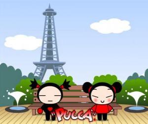 Puzle Pucca e Garu em Paris