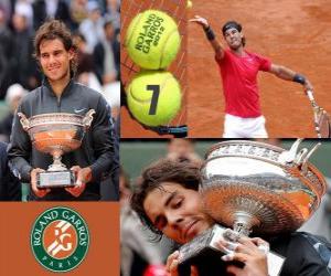 Puzle Rafael Nadal, campeão de Roland Garros 2012