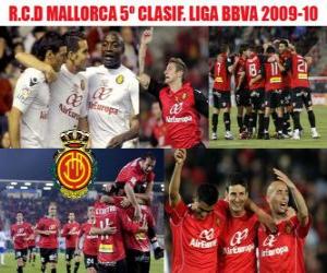 Puzle RCD Mallorca Liga BBVA quinto classificado 2009-2010