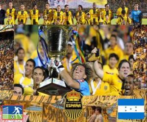 Puzle Real Club Deportivo España campeão Apertura 2010 (Honduras)