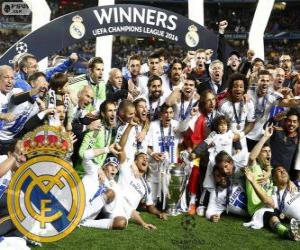 Puzle Real Madrid, campeão da Liga dos Campeões da UEFA 2013-2014