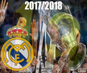 Puzle Real Madrid, campeões de 2017-2018