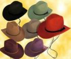 Chapéus de diversas cores