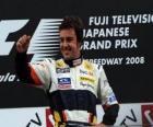 Fernando Alonso no pódium