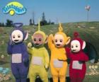 Os Teletubbies: Laa-Laa, Tinky Winky, Po e Dipsy