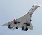 Avião a jato supersônico Concorde
