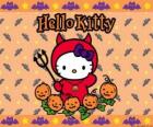 Hello Kitty vestida em Halloween 