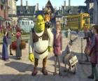 Shrek com Artur possível sucessor ao trono