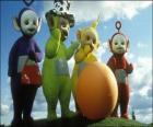 Os Teletubbies: Laa-Laa, Tinky Winky, Po e Dipsy